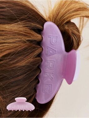 PARKE Purple Sparkly Claw Clip